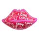 Liebe Lips and Love Folienballon 62 cm