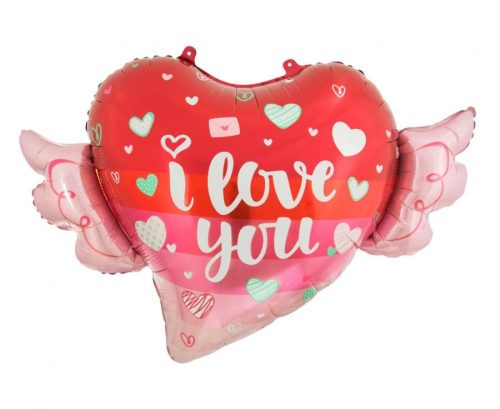 Liebe I love You Wings Folienballon 68 cm