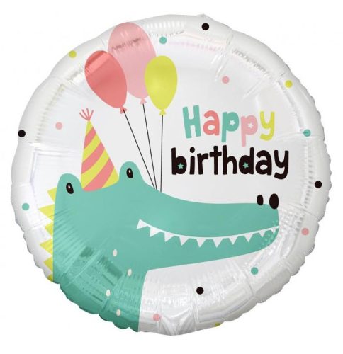 Geburtstag Crocodile Krokodil Happy Birthday Folienballon 36 cm