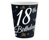 Geburtstag B&C Happy Birthday 18 Papierbecher 6 Stück 200 ml