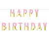 Geburtstag Pink Gold Rosa Happy Birthday Papierbanner 160 cm