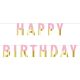 Geburtstag Pink Gold Rosa Happy Birthday Papierbanner 160 cm