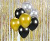 Farbe Gold-Silver-Black Ballon, Set mit 7 Ballons 12 Zoll (30cm)