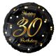 Geburtstag B&C Gold Happy Birthday 30 Folienballon 36 cm