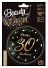 Geburtstag B&C Gold Happy Birthday 30 Folienballon 36 cm