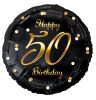 Geburtstag B&C Gold Happy Birthday 50 Folienballon 36 cm