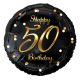 Geburtstag B&C Gold Happy Birthday 50 Folienballon 36 cm