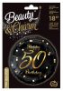 Geburtstag B&C Gold Happy Birthday 50 Folienballon 36 cm