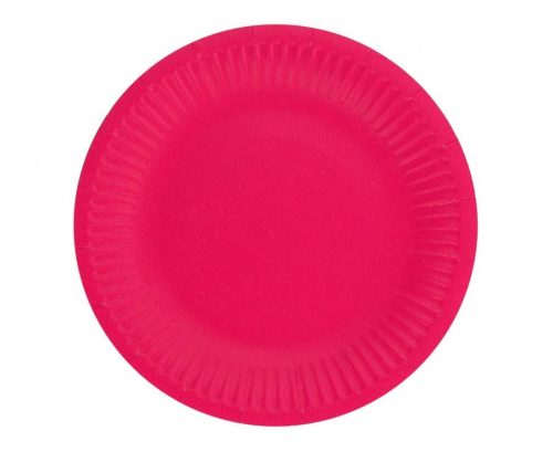 Farbe Solid Magenta Karmesinrote Pappteller 6 Stk 18 cm