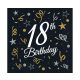 Geburtstag B&C  Happy Birthday 18 Servietten 20 Stk 33x33 cm