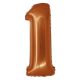 Nummer Copper Kupfer Nummer 1 Folienballon 76 cm