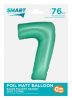 Nummer Mint Mat Minz Nummer 7 Folienballon 76 cm