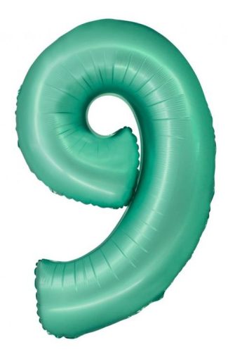 Nummer Mint Mat Minze Nummer 9 Folienballon 76 cm