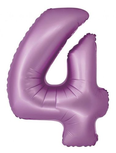 Nummer Lavender Mat Lavendel Zahl 4 Folienballon 76 cm