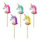 Einhorn Multicolour Kuchenkern-Set mit 5 Kerzen