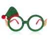 Weihnachten Green i Brille mit kleinem Elf Hut drauf