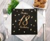 Geburtstag B&C Gold Happy Birthday 18 Serviette 20 Stk 33x33 cm