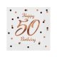 Geburtstag B&C White Happy Birthday 50 Servietten 20 Stk 33x33 cm