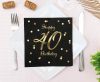 Geburtstag B&C Gold Happy Birthday 40 Servietten 20 Stk 33x33 cm