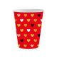 Liebe XOXO Red Papierbecher 6er Set, 250 ml