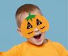 Pumpkin Orange Kürbisfilz Maske 19 cm