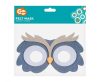 Tiere Owl Eulen-Filzmaske 18 cm