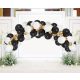 Farbe White-Gold-Black Ballon, Ballongirlanden-Set 70 Stk