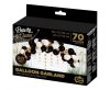 Farbe White-Gold-Black Ballon, Ballongirlanden-Set 70 Stk