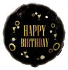 Geburtstag Gold Happy Birthday B&C Partyfolienballon 36 cm