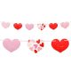 Liebe Hearts Happy Birthday Schild 200 cm