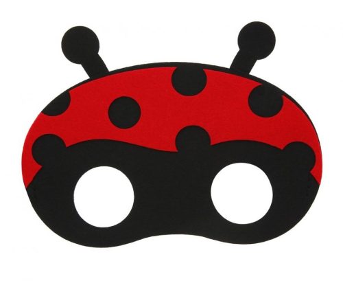 Tiere Ladybug Marienkäfer Filzmaske 18,5 cm