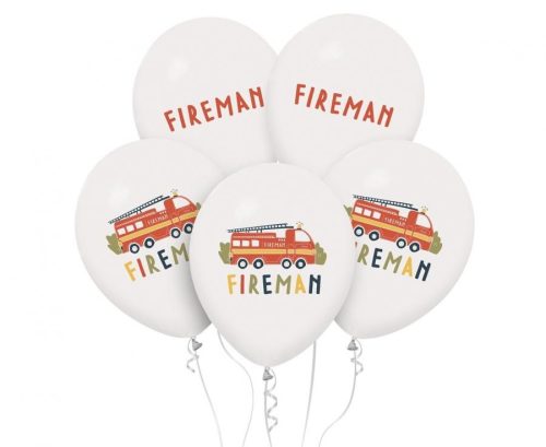 Feuerwehrmann Fireman Ballon, 5er Pack 12 Zoll (30 cm)