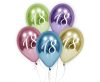 Geburtstag Platinum  Platin Alles Gute zum Geburtstag 18 Ballon, 5 Stück 12 Zoll (30cm)