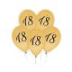 Geburtstag Gold Goldener Happy Birthday 18 Ballon, 5 Stk. 12 Zoll (30cm)