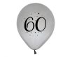 Geburtstag Silver Silber Happy Birthday 60 Luftballon, 5 Stück 30 cm (12 inch)