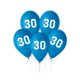 Geburtstag Blue Blaue Happy Birthday 30 Luftballons, 5er Pack, 12 Zoll (30 cm)