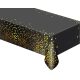 Geburtstag Black Gold Dots, Schwarze Folientischdecke 137x183 cm