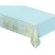 Geburtstag B&C Gold Dots Blaue Folientischdecke 137x183 cm