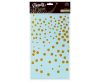 Geburtstag B&C Gold Dots Blaue Folientischdecke 137x183 cm