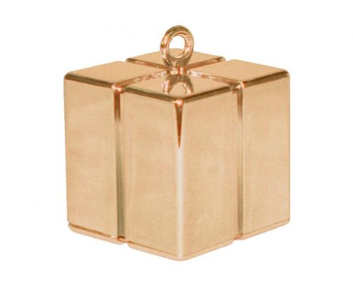 rose gold Geschenkebox Form Ballon, Luftballon Gewicht