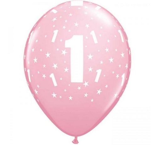 Geburtstag Pastellrosa Ballon, 6 Stück 11 inch (28 cm)