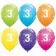 Geburtstag Happy Birthday 3 Tropical Mix Ballon, 6 Stk 11 Zoll (28cm)