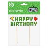 Gamer Game On Happy Birthday Torten Deko Spielzeug 14,5 cm