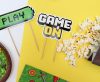 Gamer Game On Spielkuchen Dekoration 15 cm