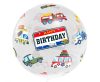 Geburtstag Happy Birthday Vehicles, Fahrzeug Folienballon 46 cm