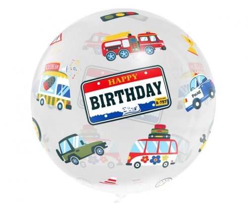 Geburtstag Happy Birthday Vehicles, Fahrzeug Folienballon 46 cm