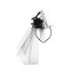 Halloween Veil Silbernes Stirnband mit Schleier