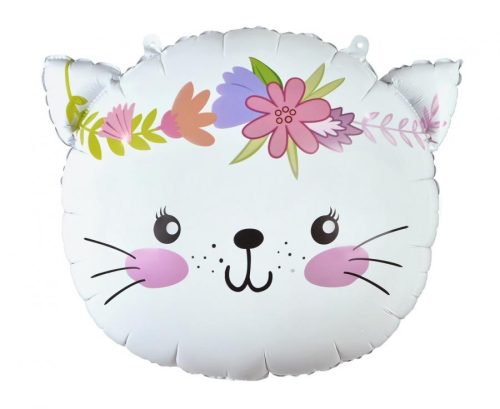 Katze Cat Flower, Folienballon 44 cm