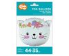 Katze Cat Flower, Folienballon 44 cm