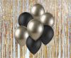 Farbe B&C Prosecco-Black Luftballon-Set, 7 Stk. 12 Zoll (30cm)